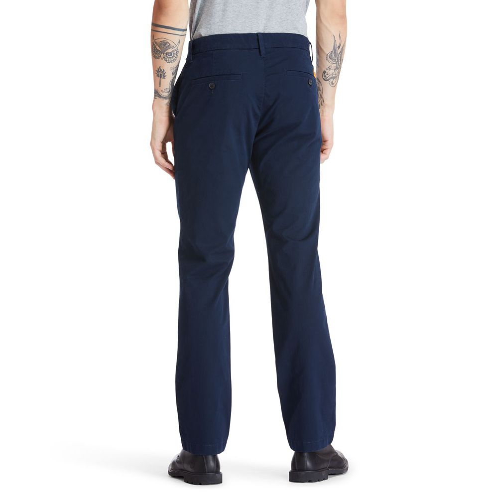 Pantaloni Timberland Barbati Bleumarin - Squam Lake Stretch Chino - Romania - AVJKQM851